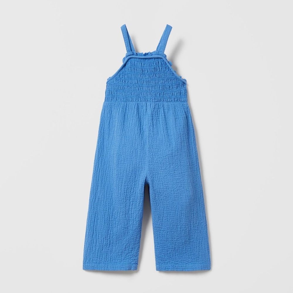 Zara 4T Ruffled Structured Overalls